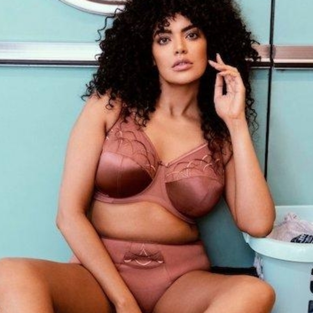 Sz 44G Rosewood Elomi "Cate" Underwire Full Cup Banded Bra